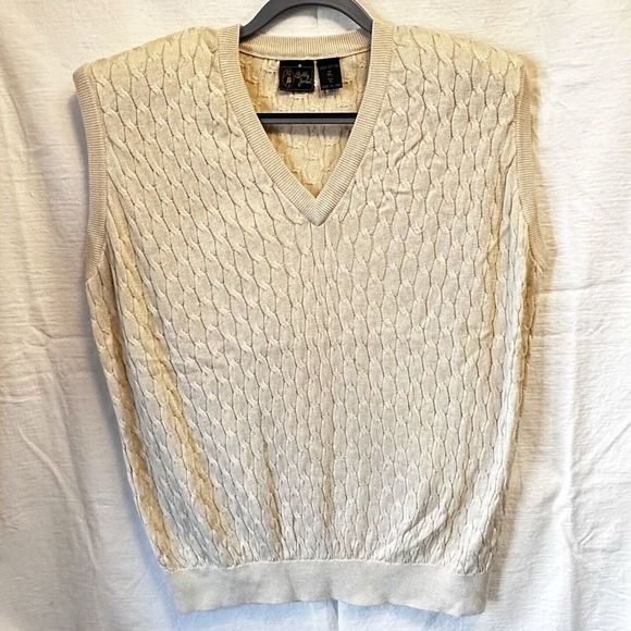 Bobby Jones XL 100% Cotton Vest Outdoors Golf Made in‎ USA - Picture 2 of 6